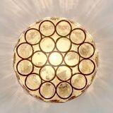 Vintage glass wall lamp from Limburg / Germany, 60's