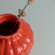 Vase en céramique orange