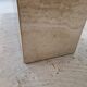 Rectangle Travertine Coffee or Side Table with Brass, Italy 1980s