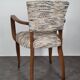 Restored bridge armchair with Nobilis fabric
