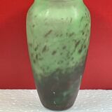 Vintage art deco glass paste, signed lorrain h 12 cm