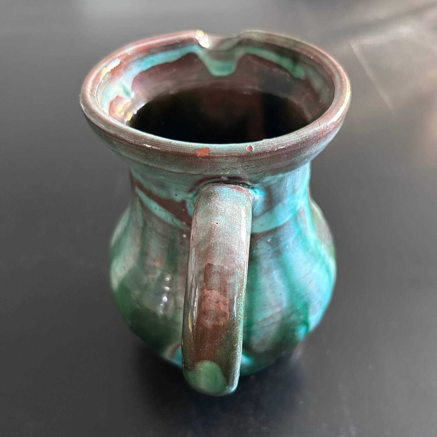 Pottery pitcher from Meyssac in Limousin