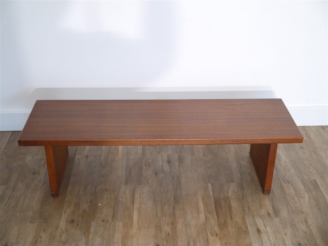 Scandinavian vintage teak bench 1970