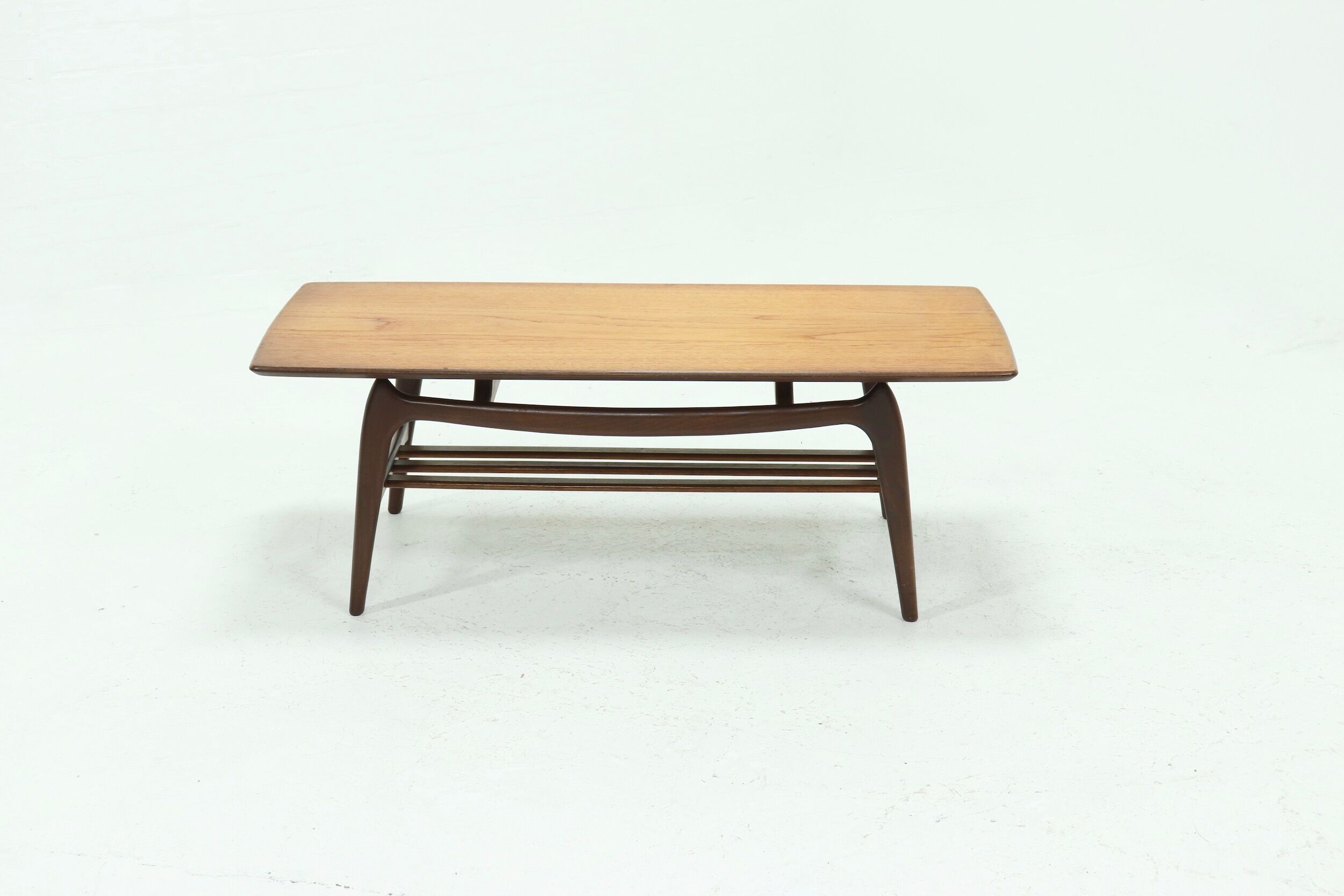 Teak coffee table by Louis van Teeffelen for WeBe 1950's
