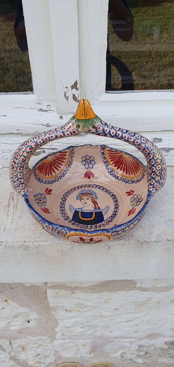 Henriot Quimper fruit basket