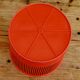 Vintage Syla orange waste paper basket
