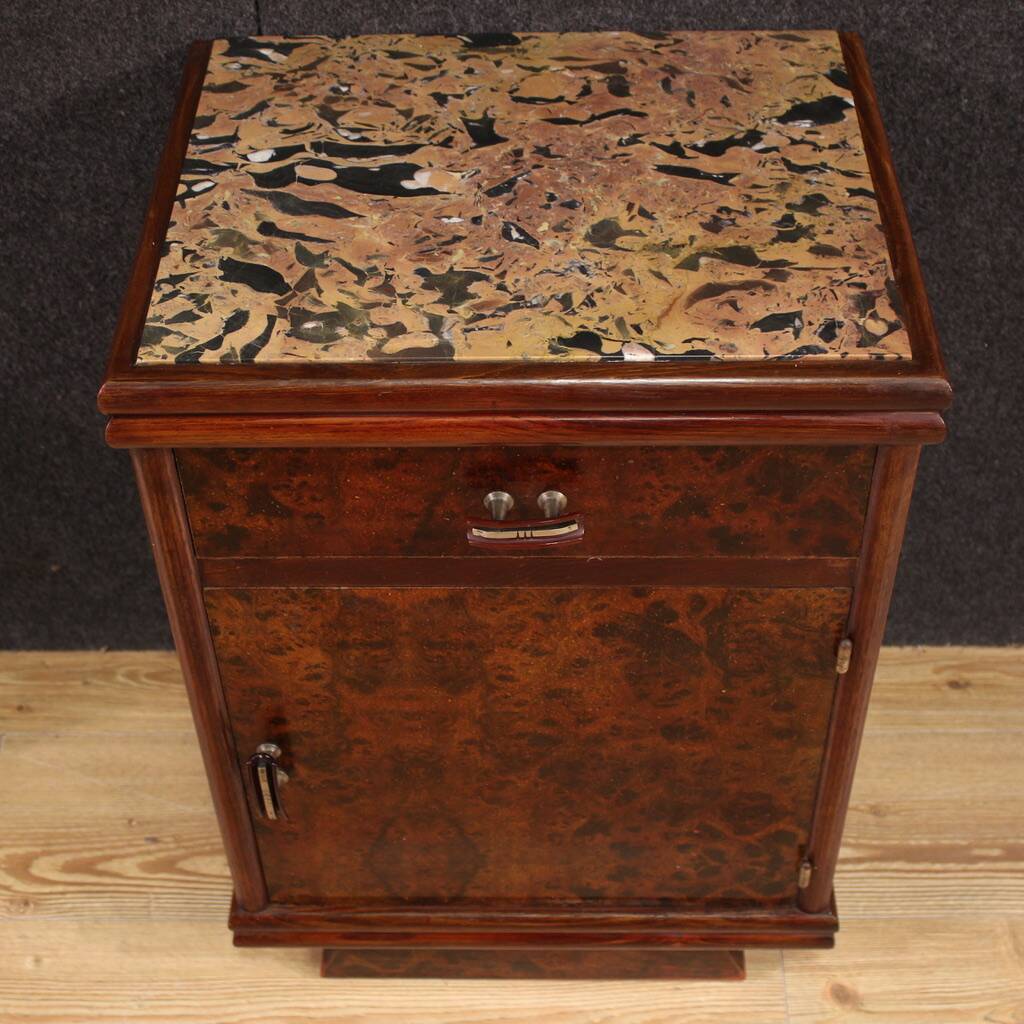Pair of Italian Marble Top Nightstands from the 20th Century
