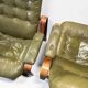 Ensemble de 2 fauteuils de salon vert olive – Göte Möbler, Suède, années 1970