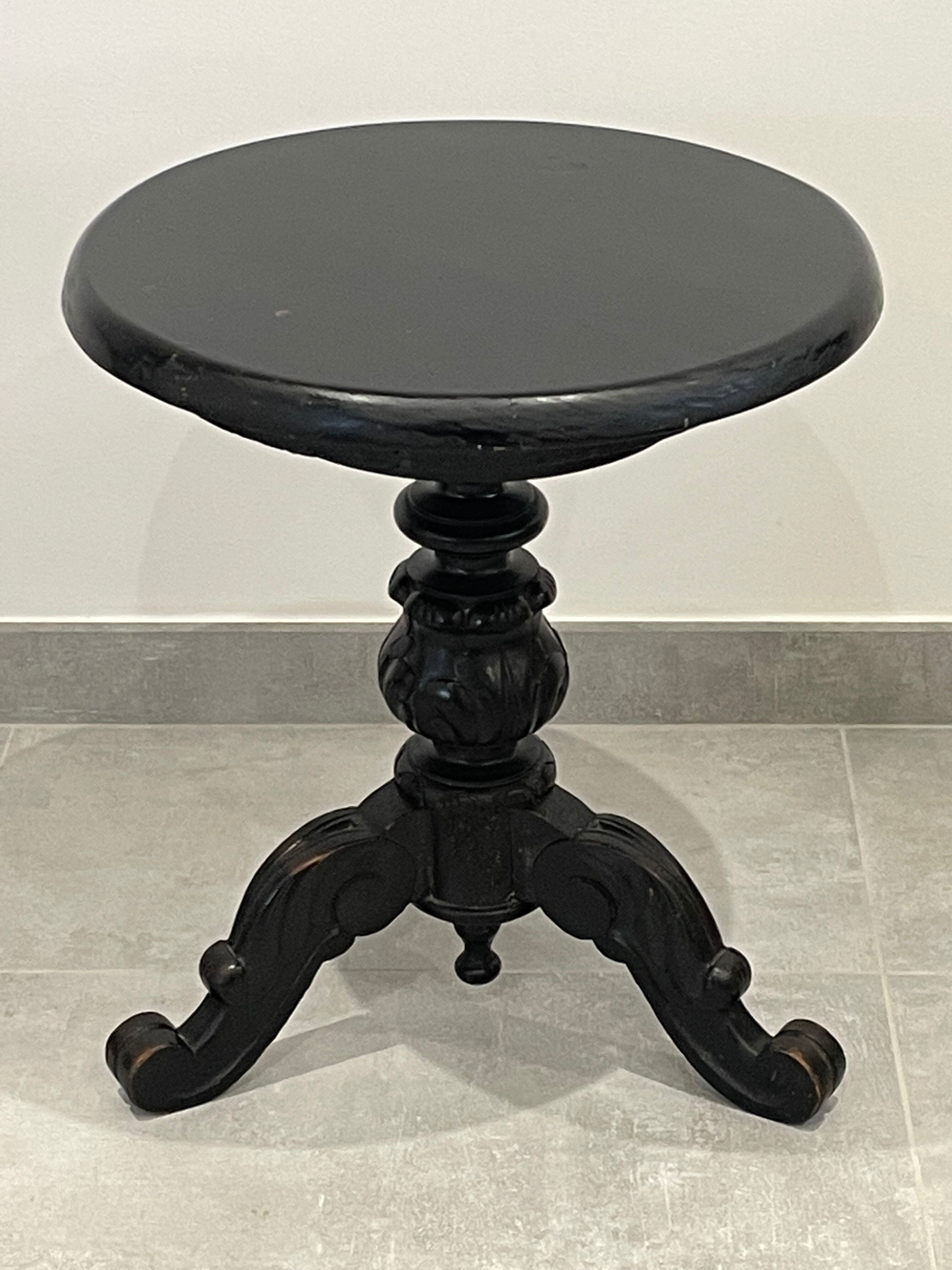 Side table leg tripod Napoleon III