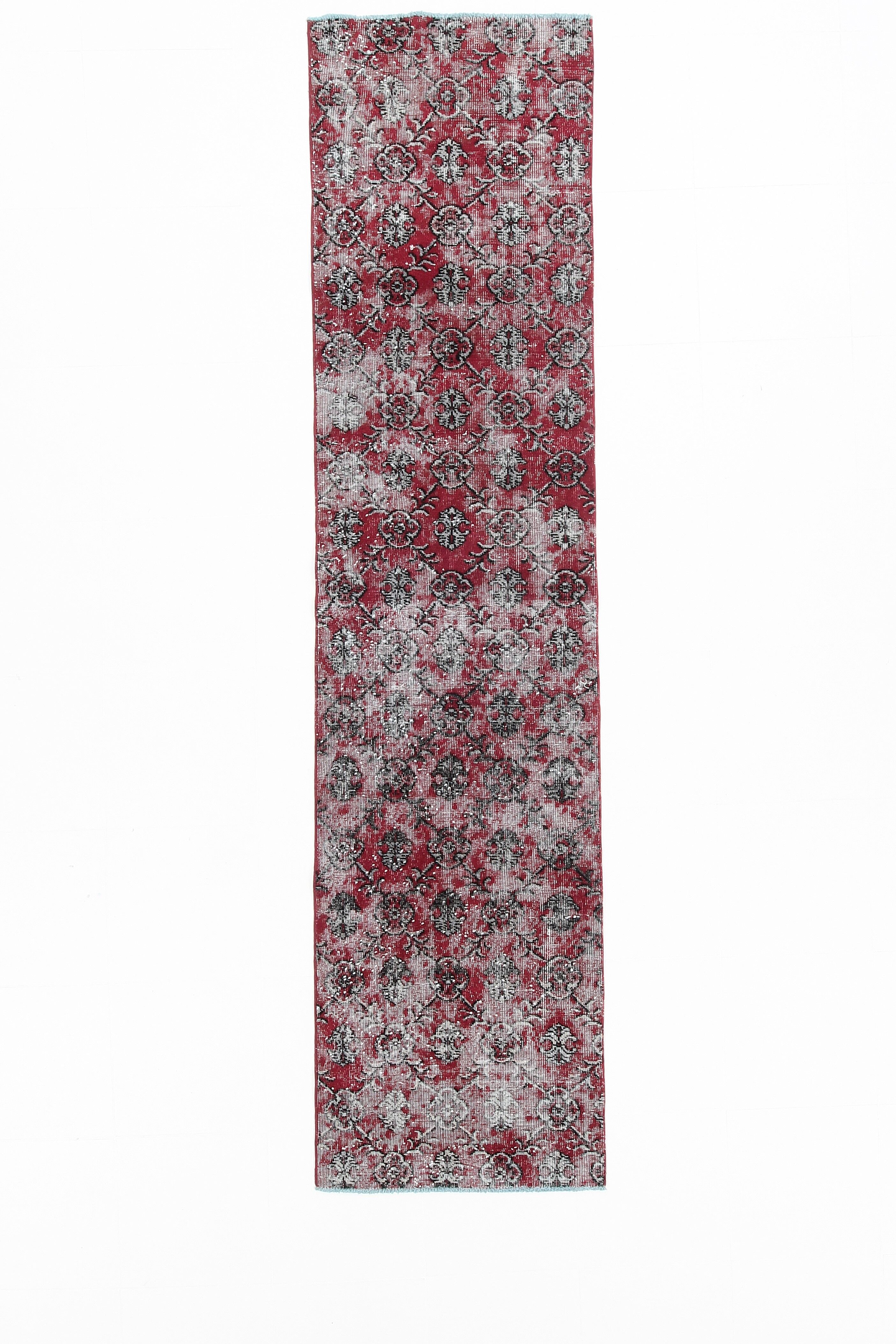 3x10 Vintage Floral Runner Rug, 70x306Cm