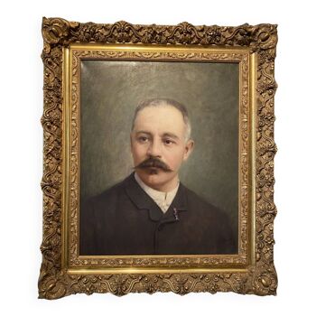 Portrait d’un gentleman signé et daté 1907