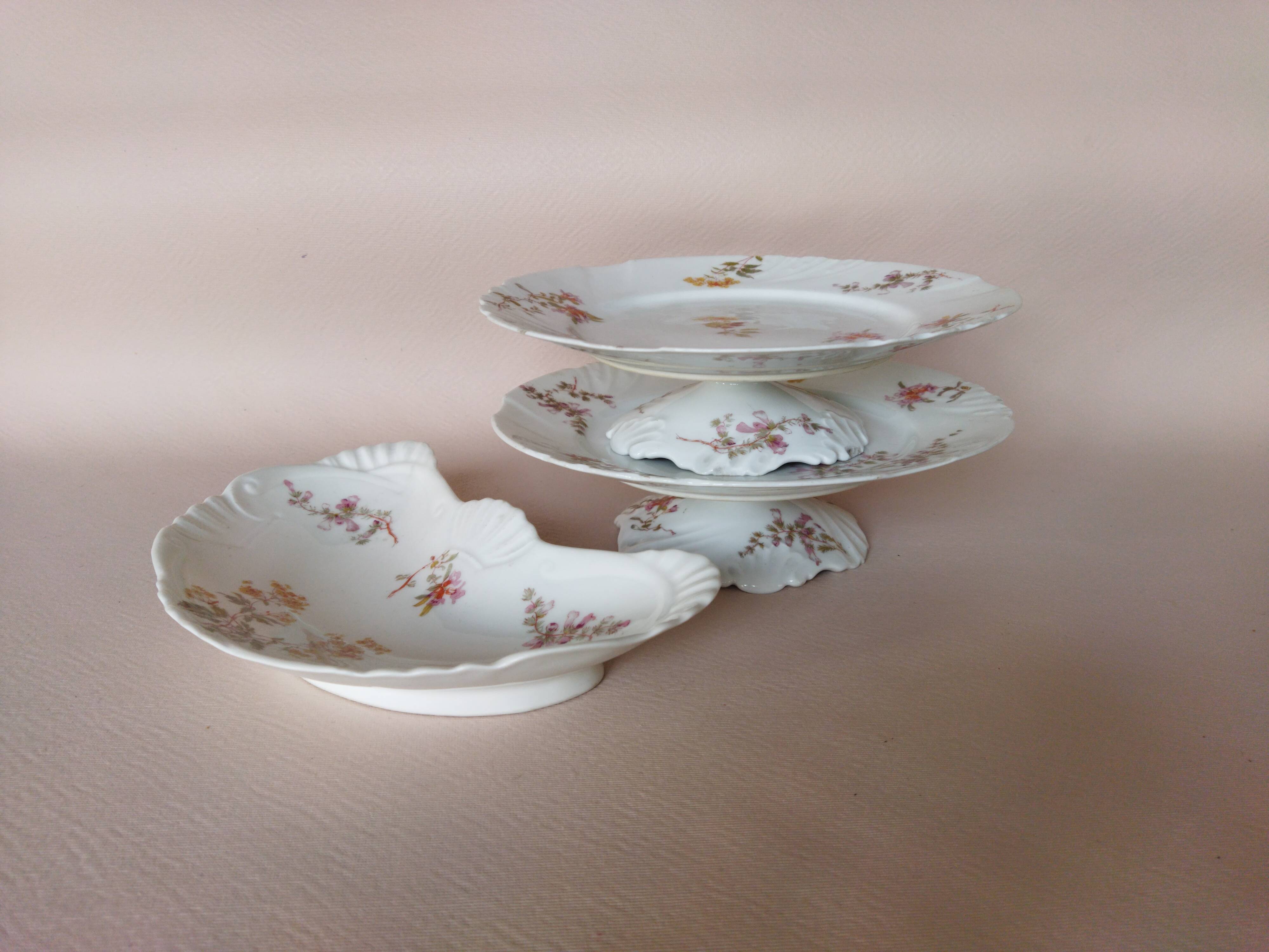 Porcelain mignardise service by Jean Pouyat (ca. 1900) Limoges