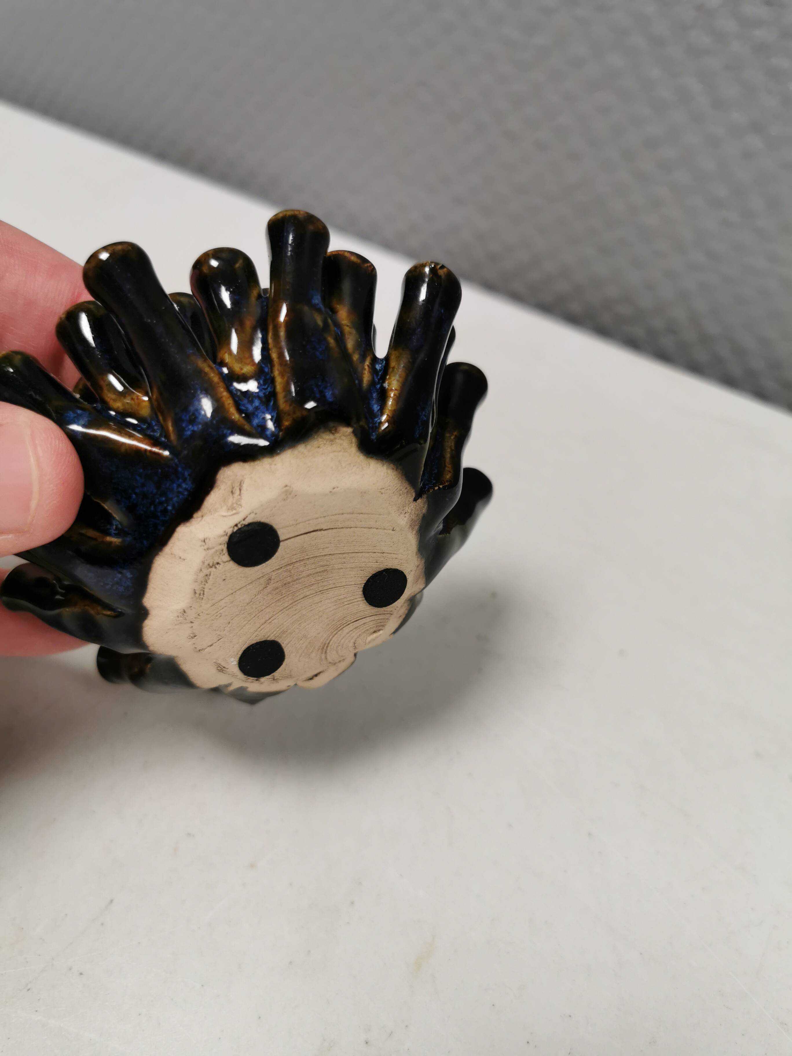 Small ceramic candlestick (for tea lights), Denmark 1970s.