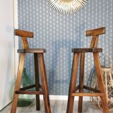 Pair of high stools