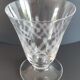 Set of 6 wine glasses on feet engraved years 50-60