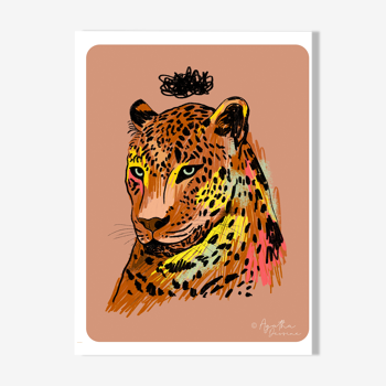 Illustration "Angry Leopard" Colors A4