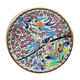 Hand-painted cearco dish with enamels and gold