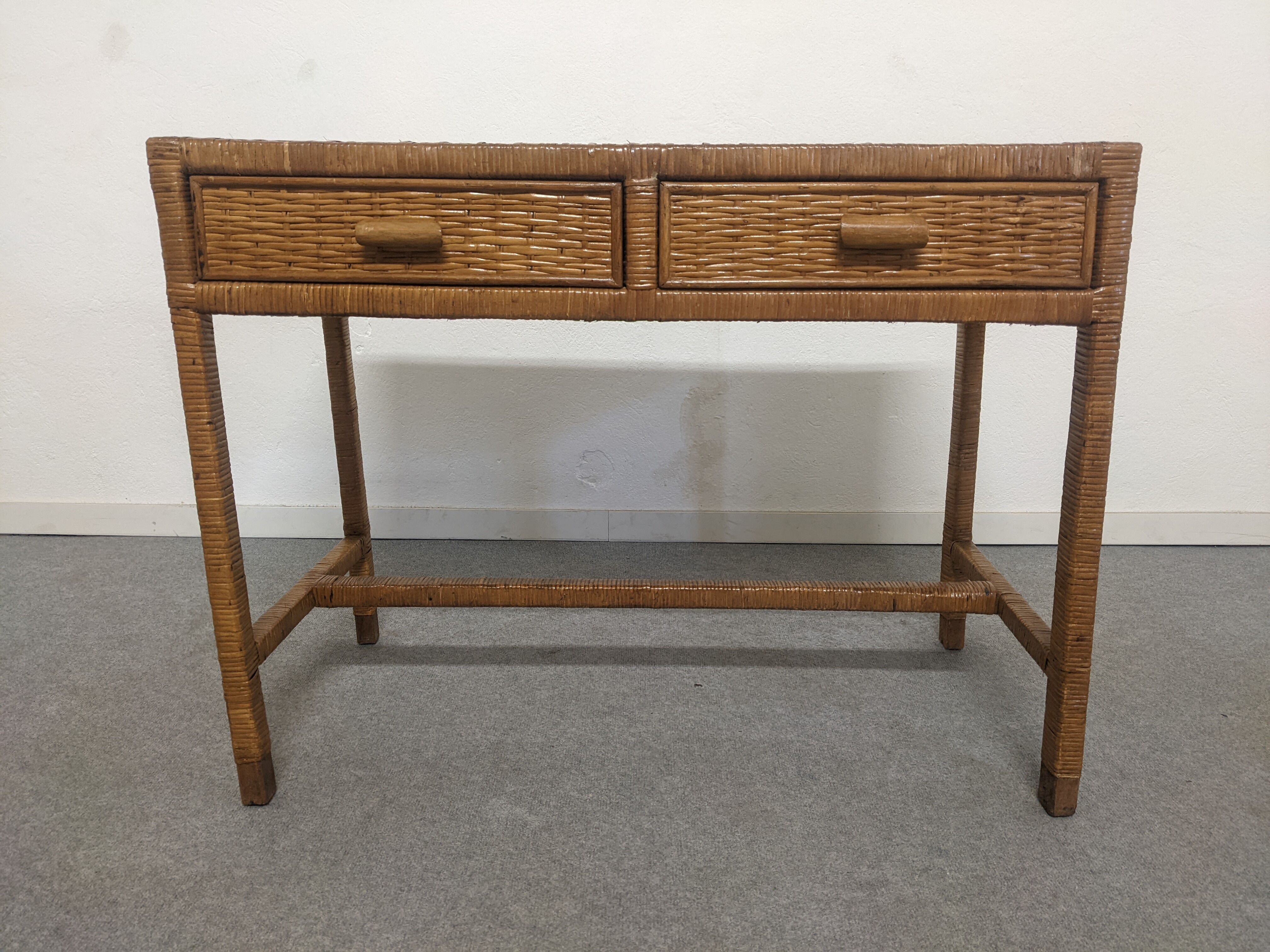 Rattan console from the 50s/60s