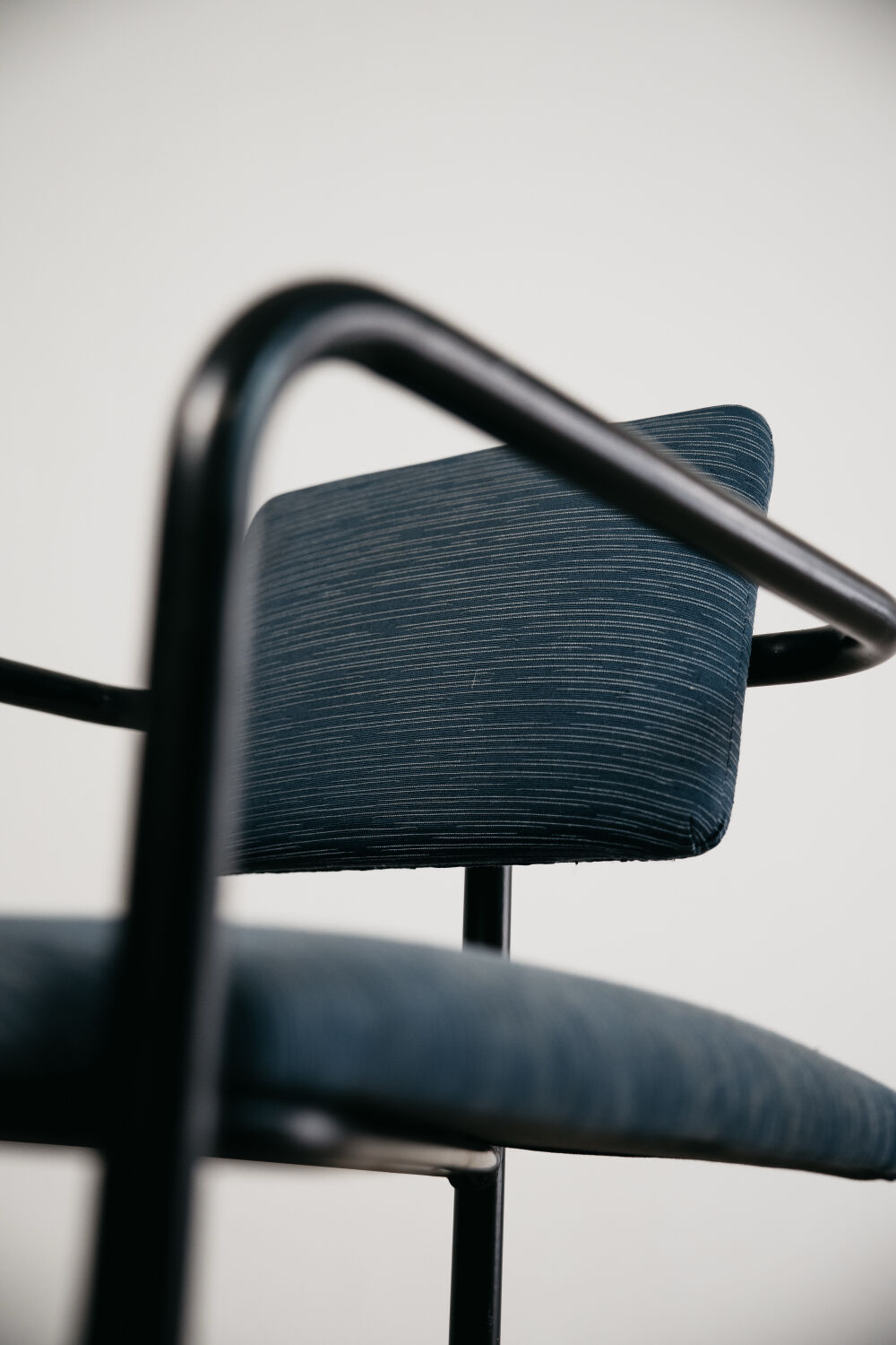Vintage Minimalist Postmodern Armchair 1980s Modern Design