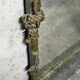Large Wood and Patinated Stucco Mirror - Floral 1900s Period