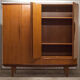 Scandinavian wardrobe 1960 teak 4 doors, 3 drawers, 2keys