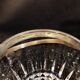 Crystal ice bucket and stainless steel spoon