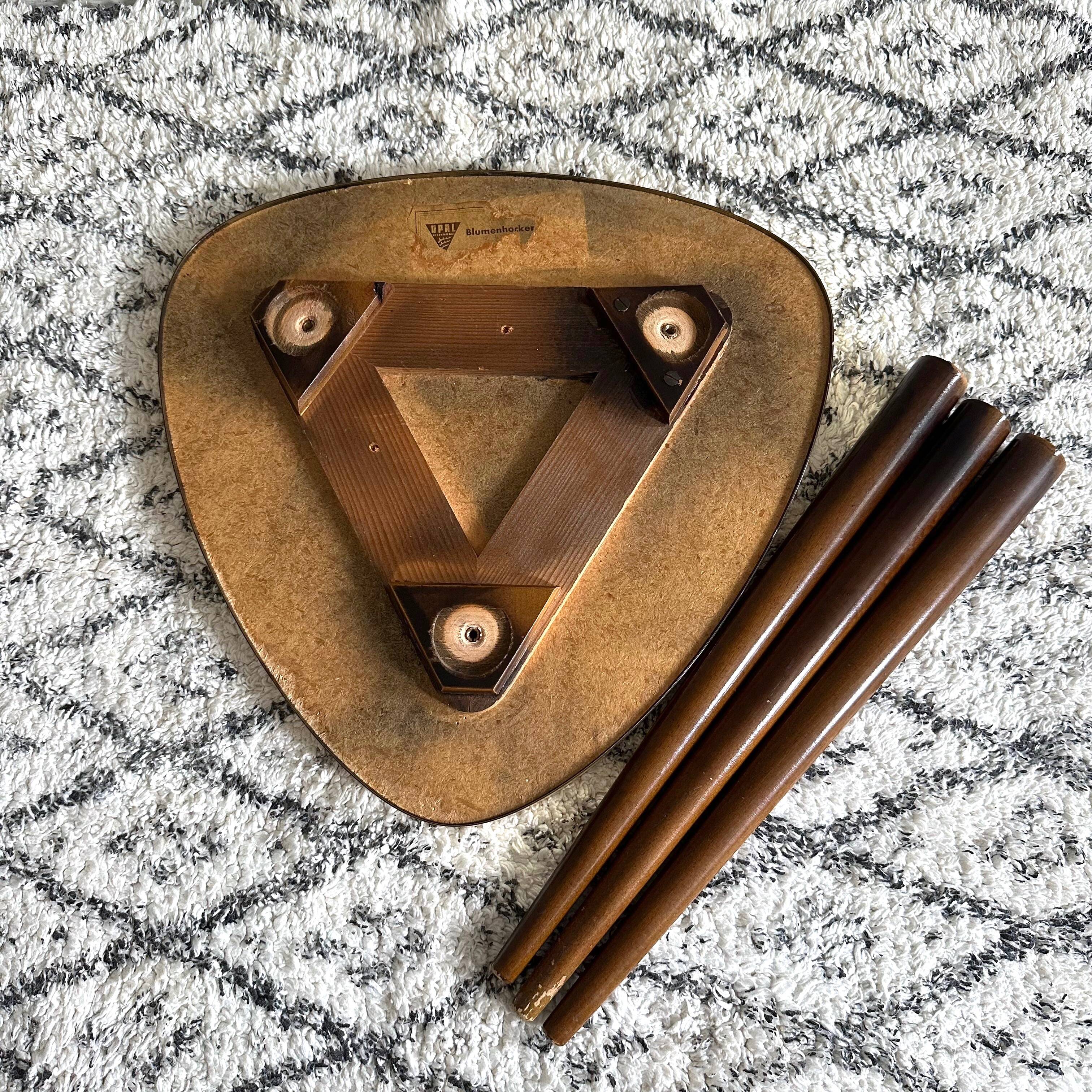 Vintage mosaic table Opal Germany, coffee table, 60's interior