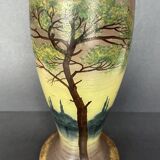 Vase en verre émaillé