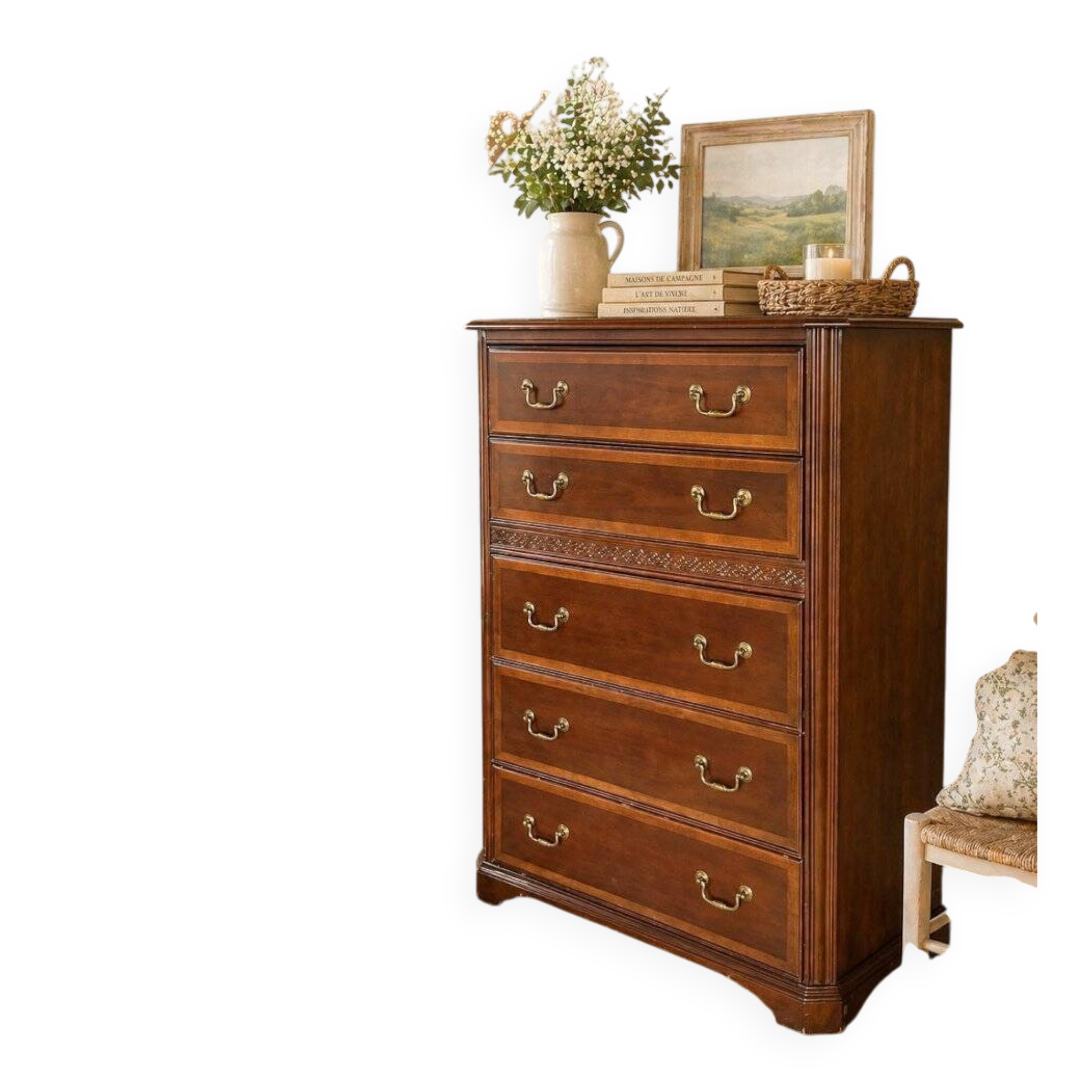 Commode haute 5 tiroirs