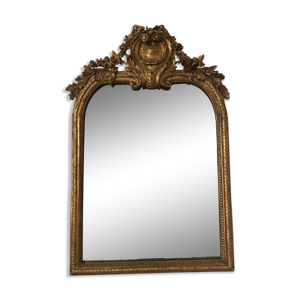 Miroir ancien en bois - xvi louis