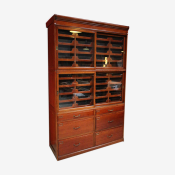 Antique mahogany shop cabinet