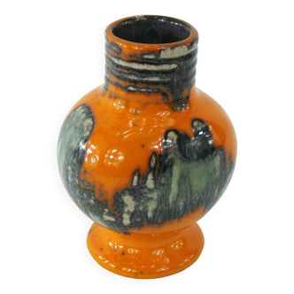Walter Gerhards orange vase - made in W Germany - vintage 60s