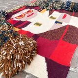 Rug or wall hanging "The Sacred Monster", signed Agnus, 1973