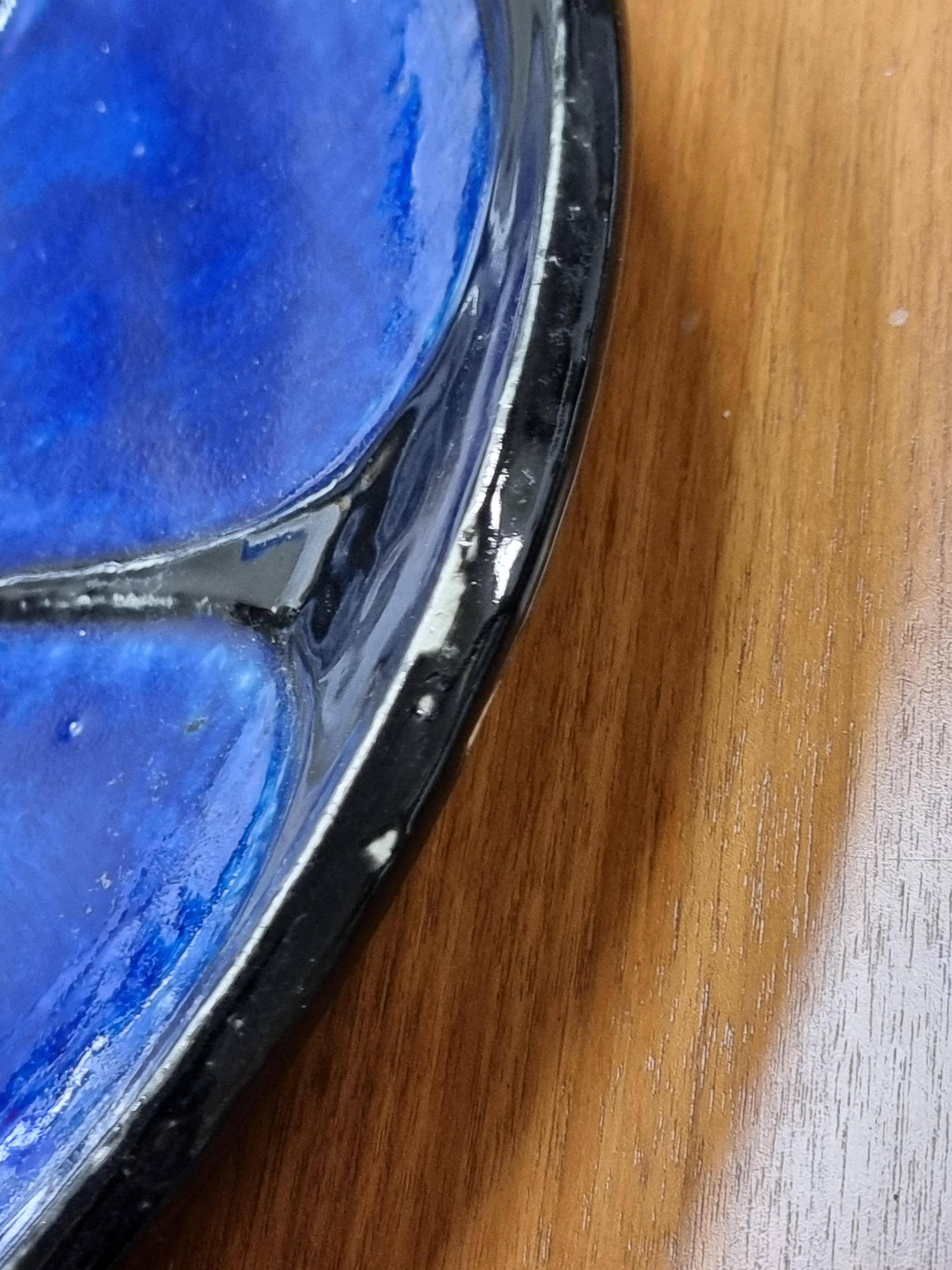 Sylvia Leuchovius, large rare decorative plate, modern Scandinavian tray