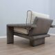 Fauteuil Marzio Cecchi en cuir côtelé et coussins en duvet d'oie années 1970