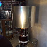 1970s amphora lamp lamp with brass lampshade