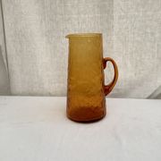 Carafe pitcher in vintage amber glass dimension: height -26cm- low diameter -13cm