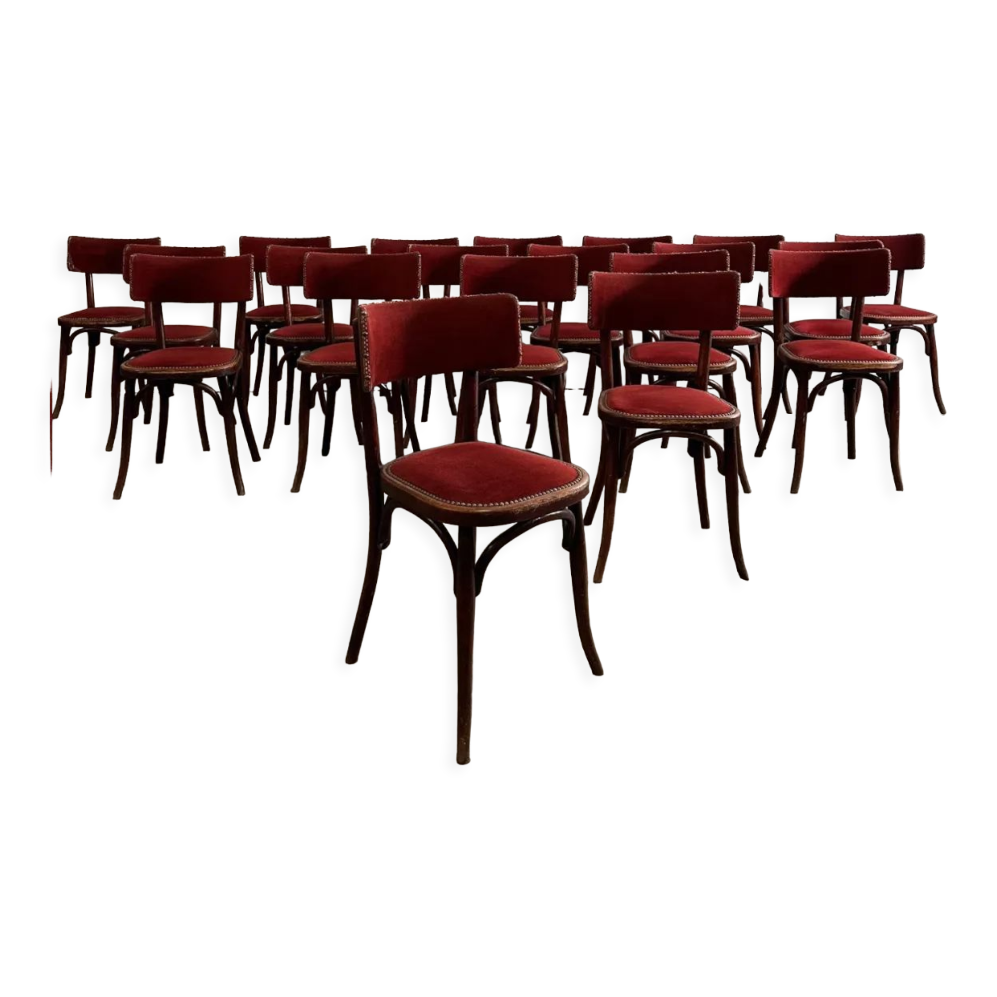 Set of 20 bistro chairs