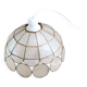 Mother-of-pearl and brass pendant light