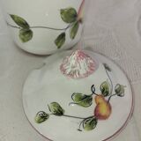 Vintage ceramic confit pot with spoon – 1950s