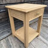 Restored oak bedside table