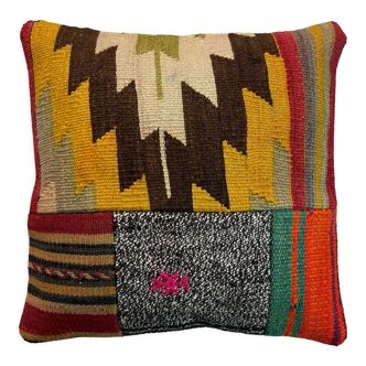 Housse de coussin kilim turc 40 x 40 cm