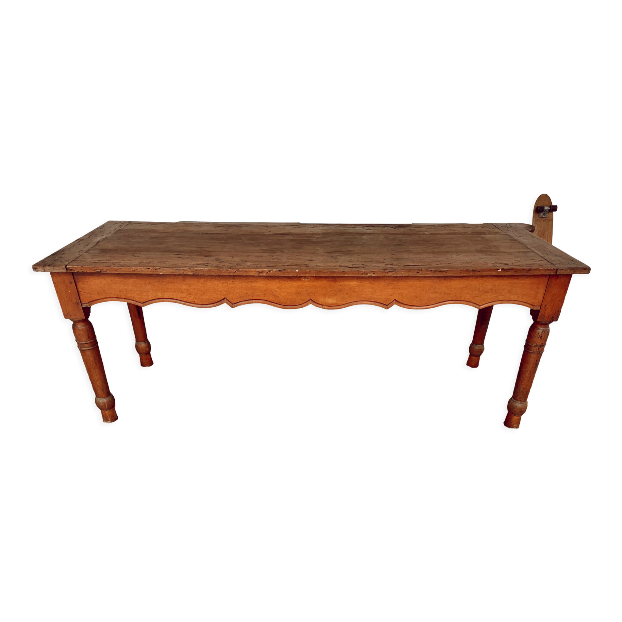 Provencal farmhouse table raw wood