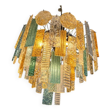 Artistic Multicolor Strip Listelli Murano Glass Chandelier – Simoeng