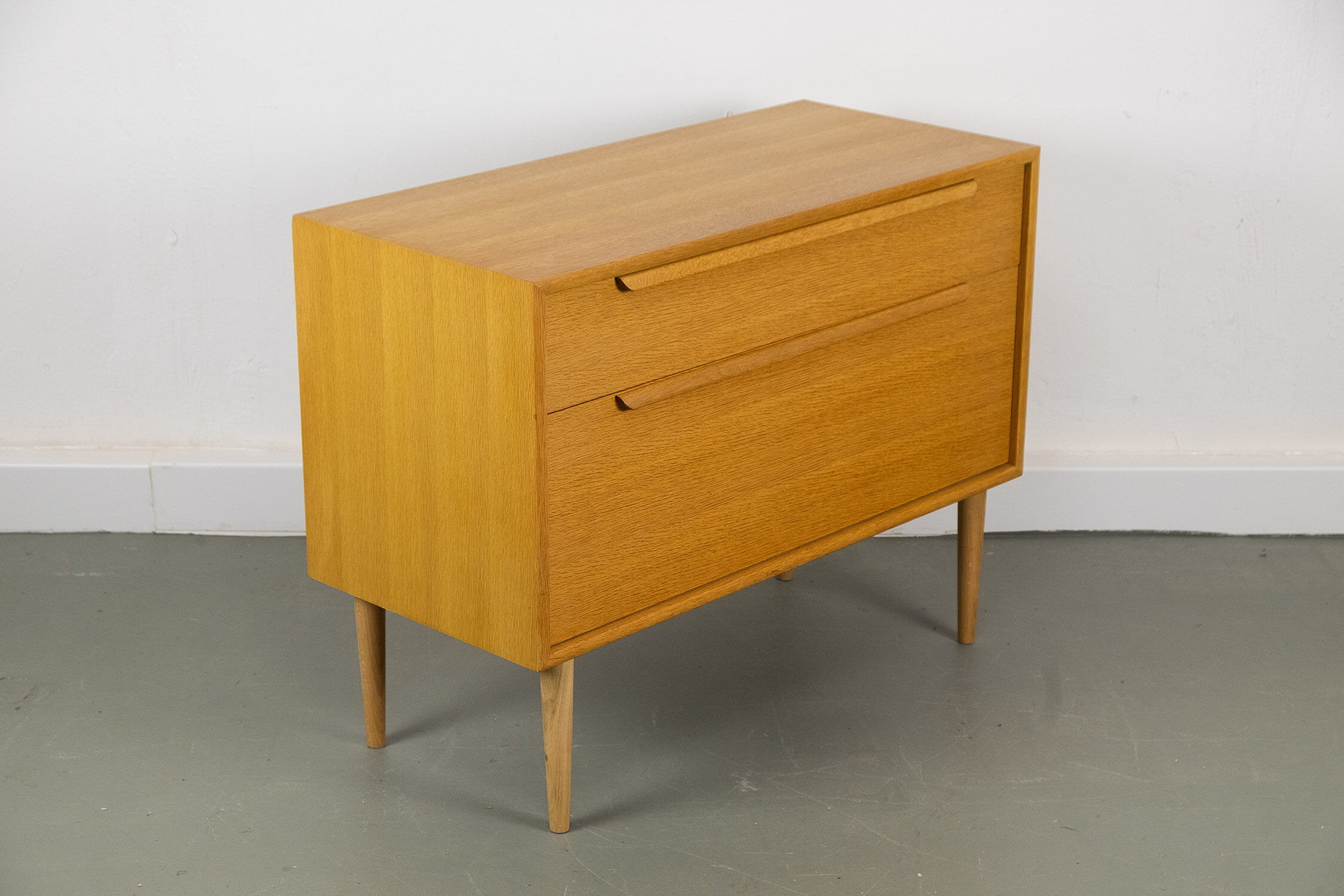 Chest of drawers in light oak by WK Möbel, 1970s