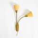 Mid Century unused brass wall lamp with double shade by Cosack Leuchten