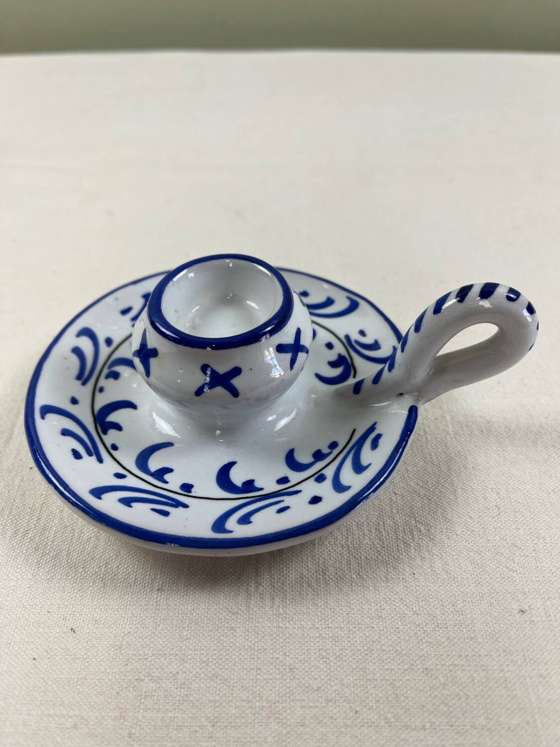 Italian ceramic candle holder