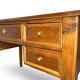Italian pine wood centre writing desk from the 1960s, a reproduction o