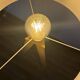 Scandinavian floor lamp - linen and solid wood