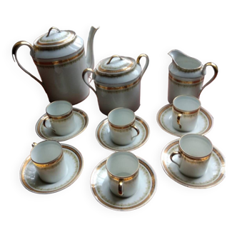 Limoges lanternier porcelain coffee service